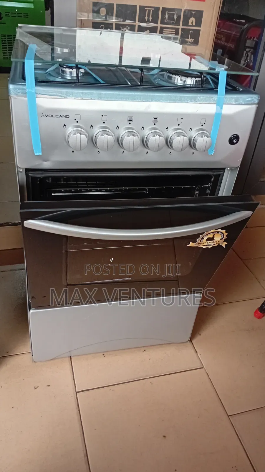 Durable Volcano Oven Grill Cooker – 50×50 4gas Burner Oven +Grill