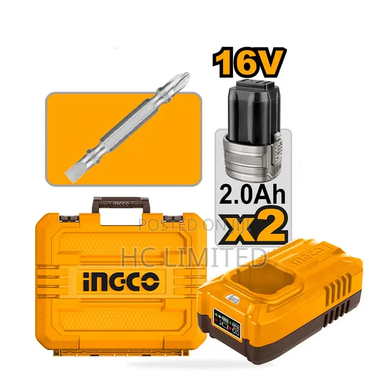 Ingco 16v Drill + Cordless Blender Combo - Ckli1628