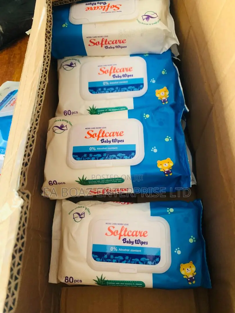 Softcare Baby Wet Wipes Alcohol Free, (20pack X 60 Single Wipes)