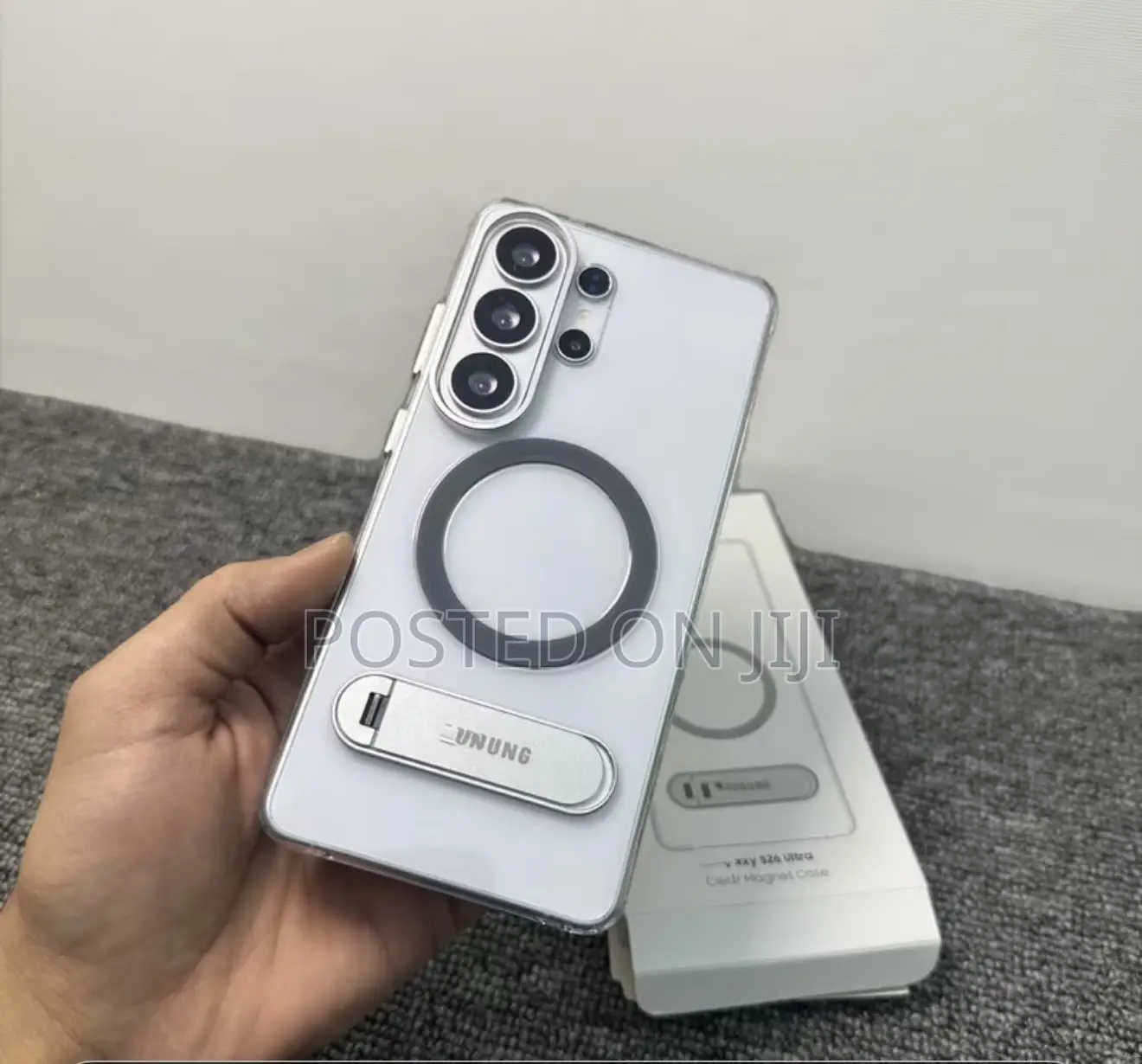 S25/S26ultra 360 Rotating Clear Magnet Case