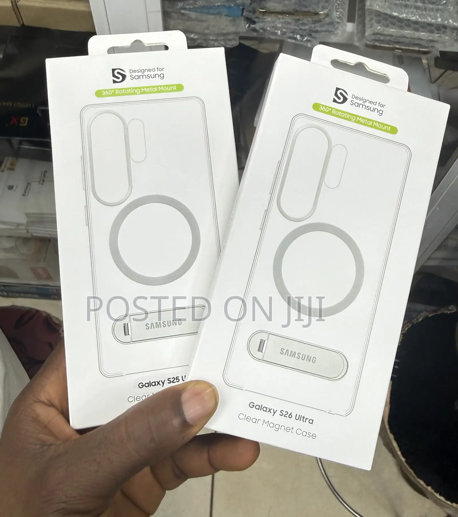 S25/S26ultra 360 Rotating Clear Magnet Case