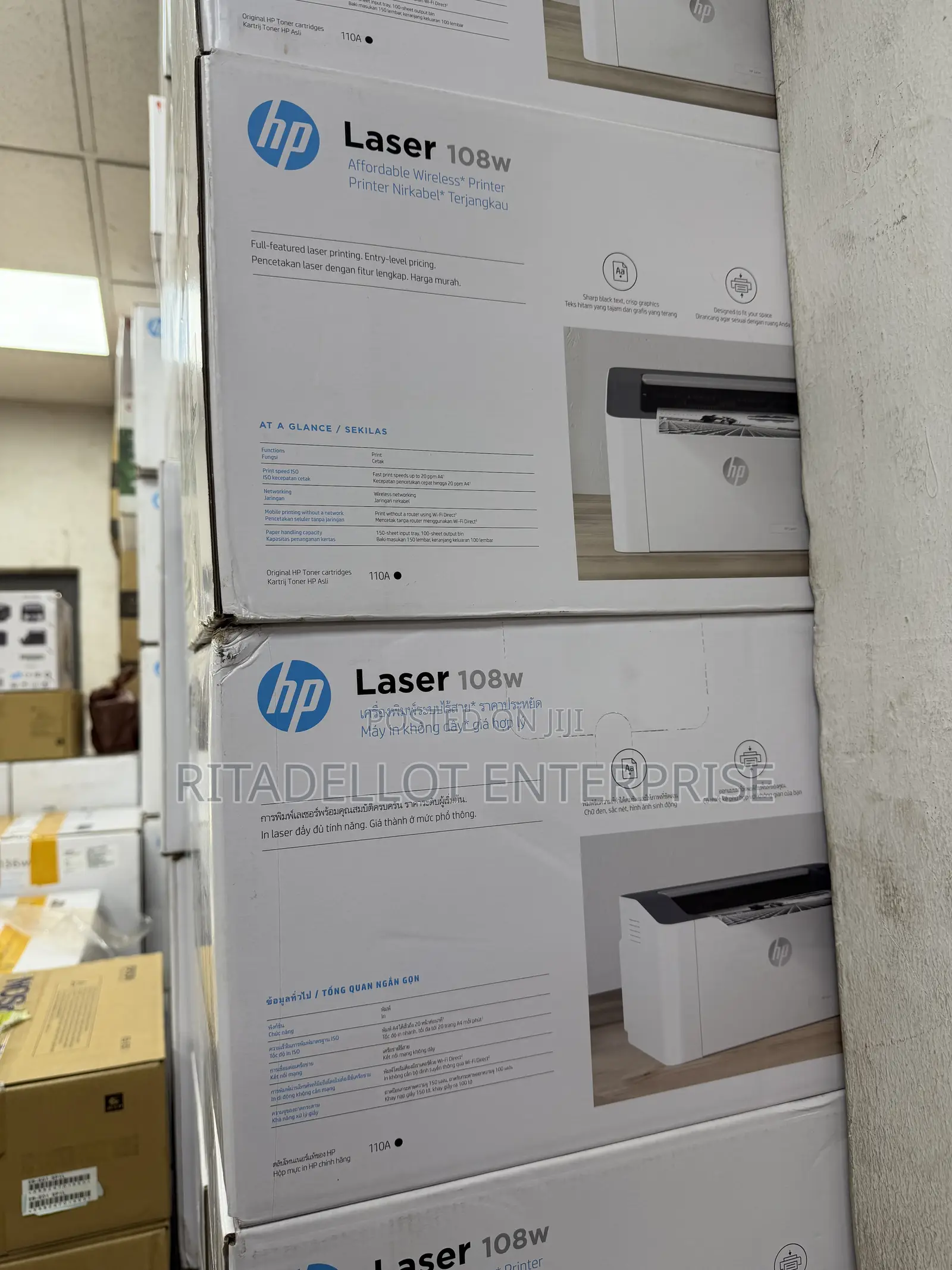 Hp Laserjet 108w Monochrome Printer