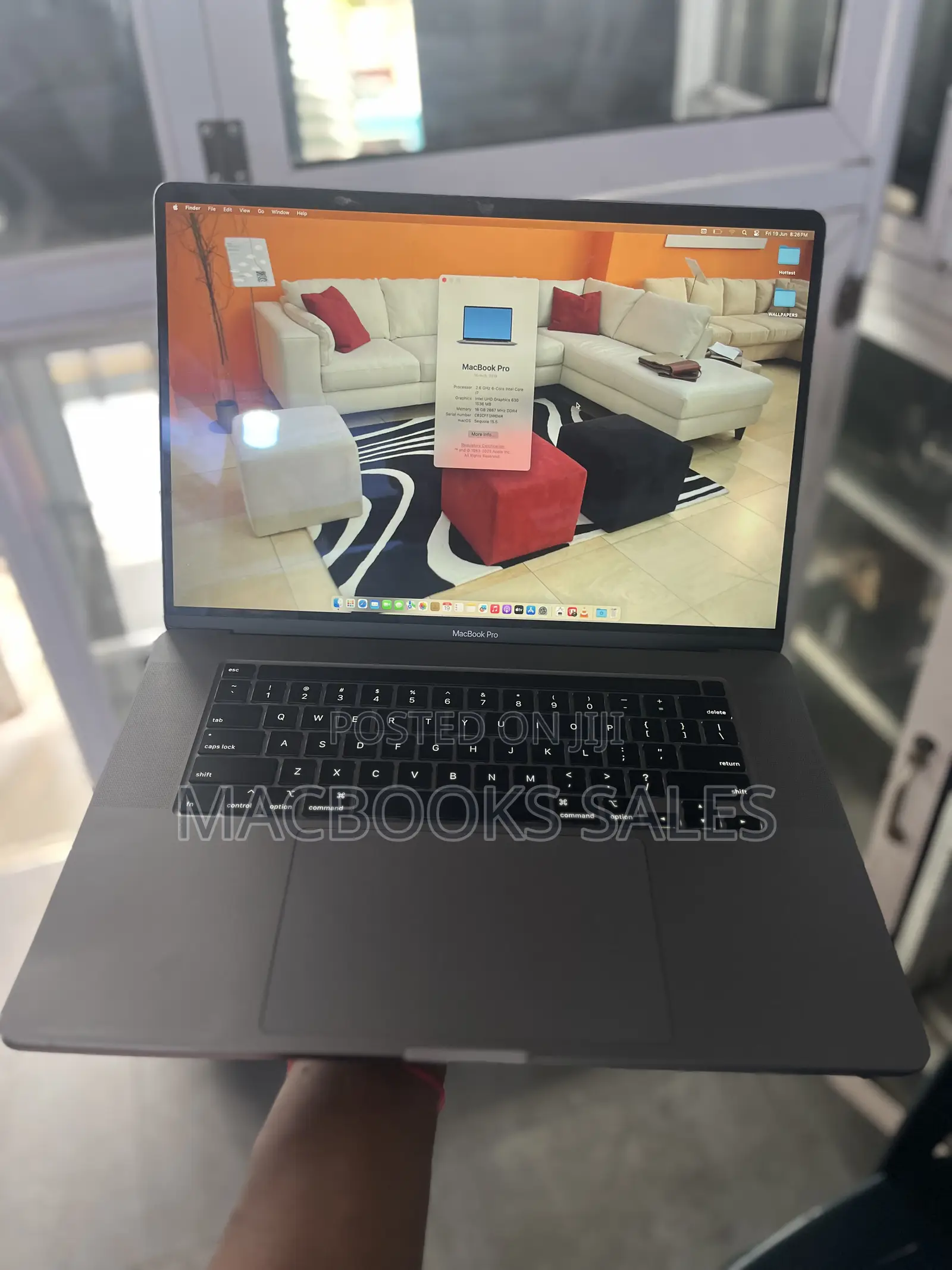 Laptop Apple MacBook Pro 2019 16GB Intel Core i7 SSD 512GB
