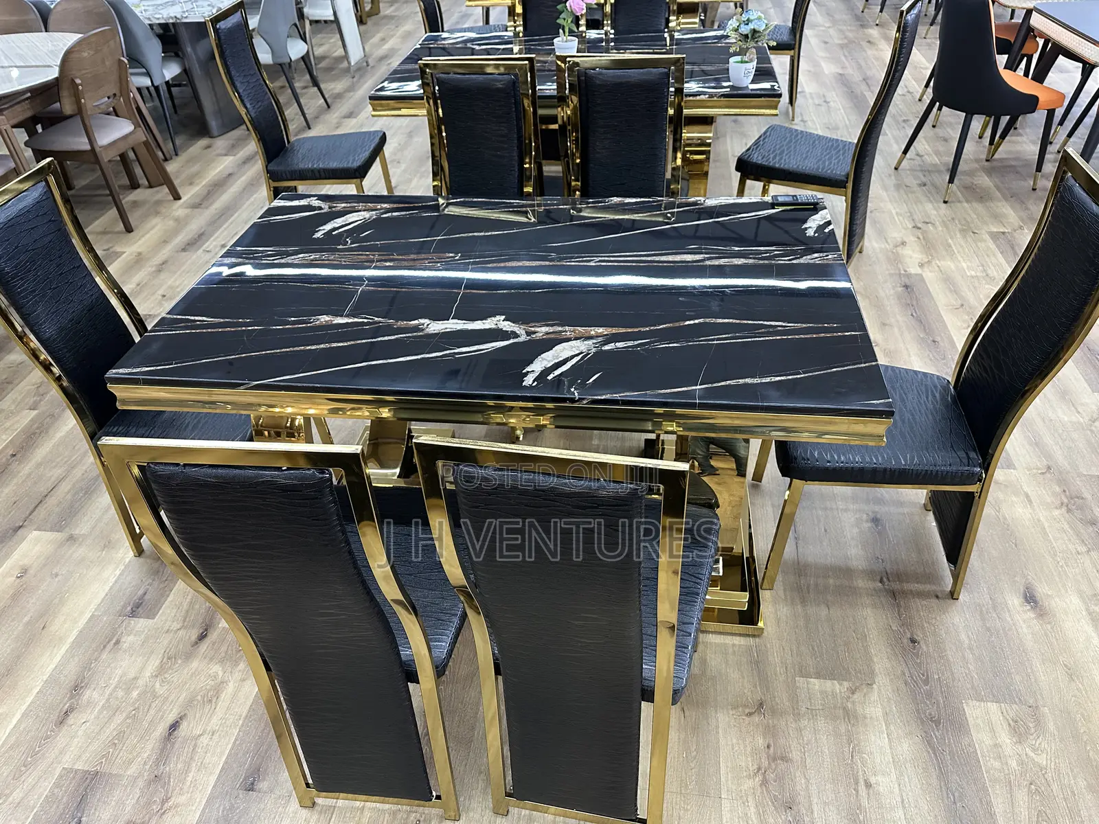 Six Seater Marble Dining Table