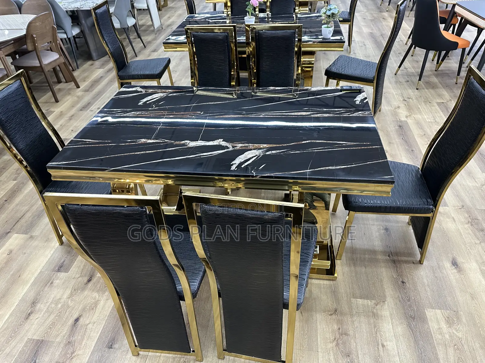 Six Seater Marble Dining Table