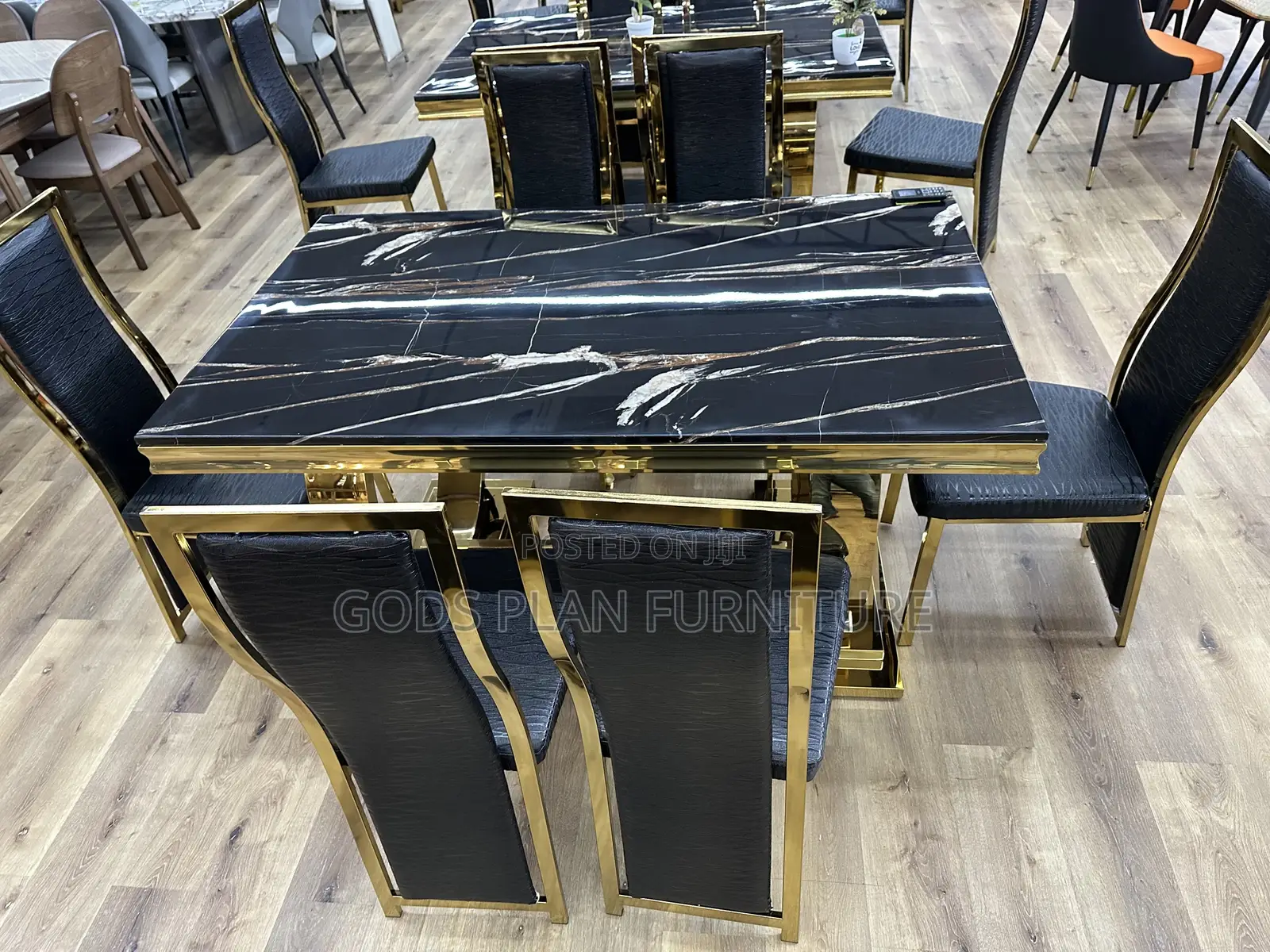 Six Seater Marble Dining Table