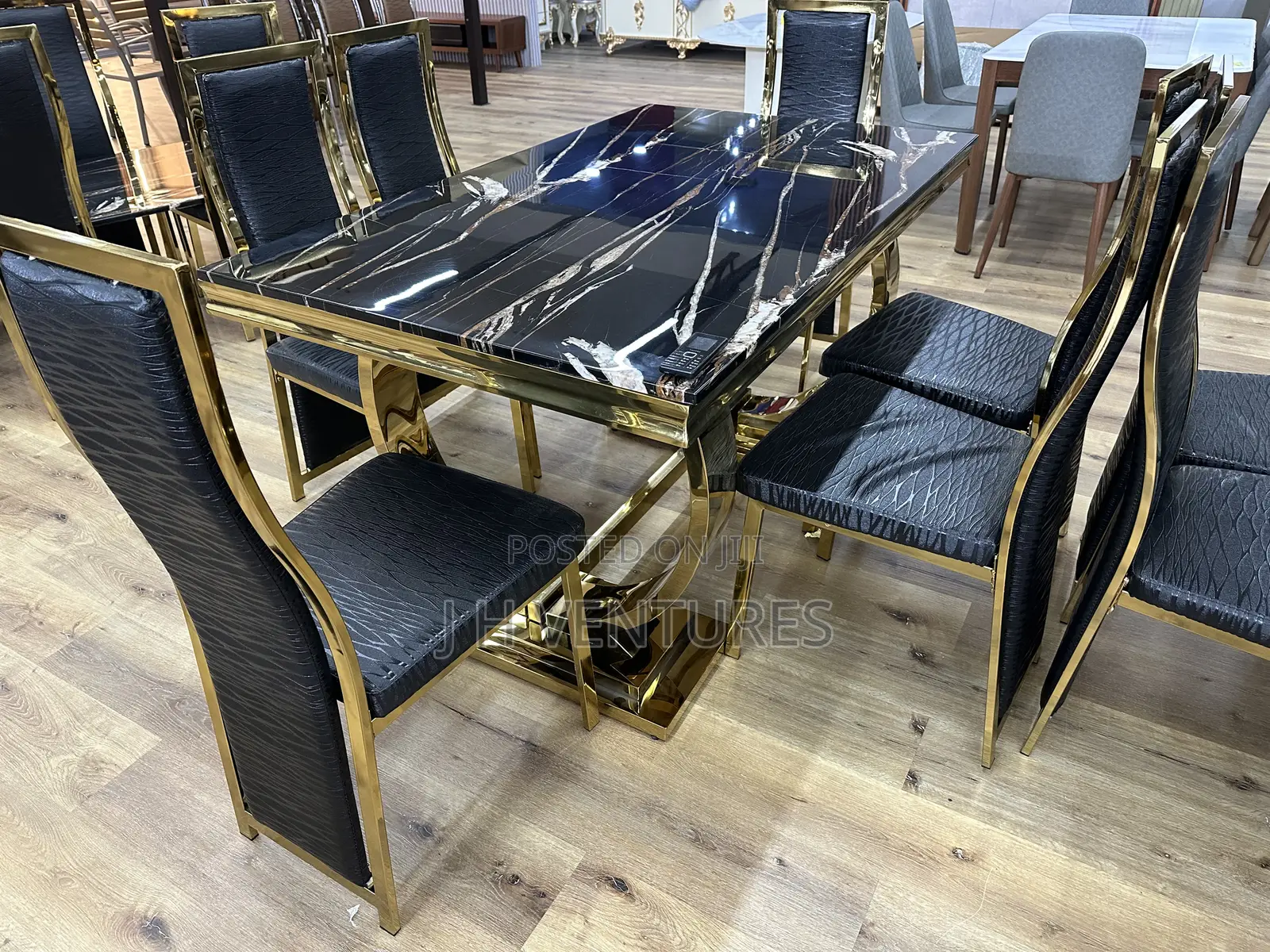 Six Seater Marble Dining Table