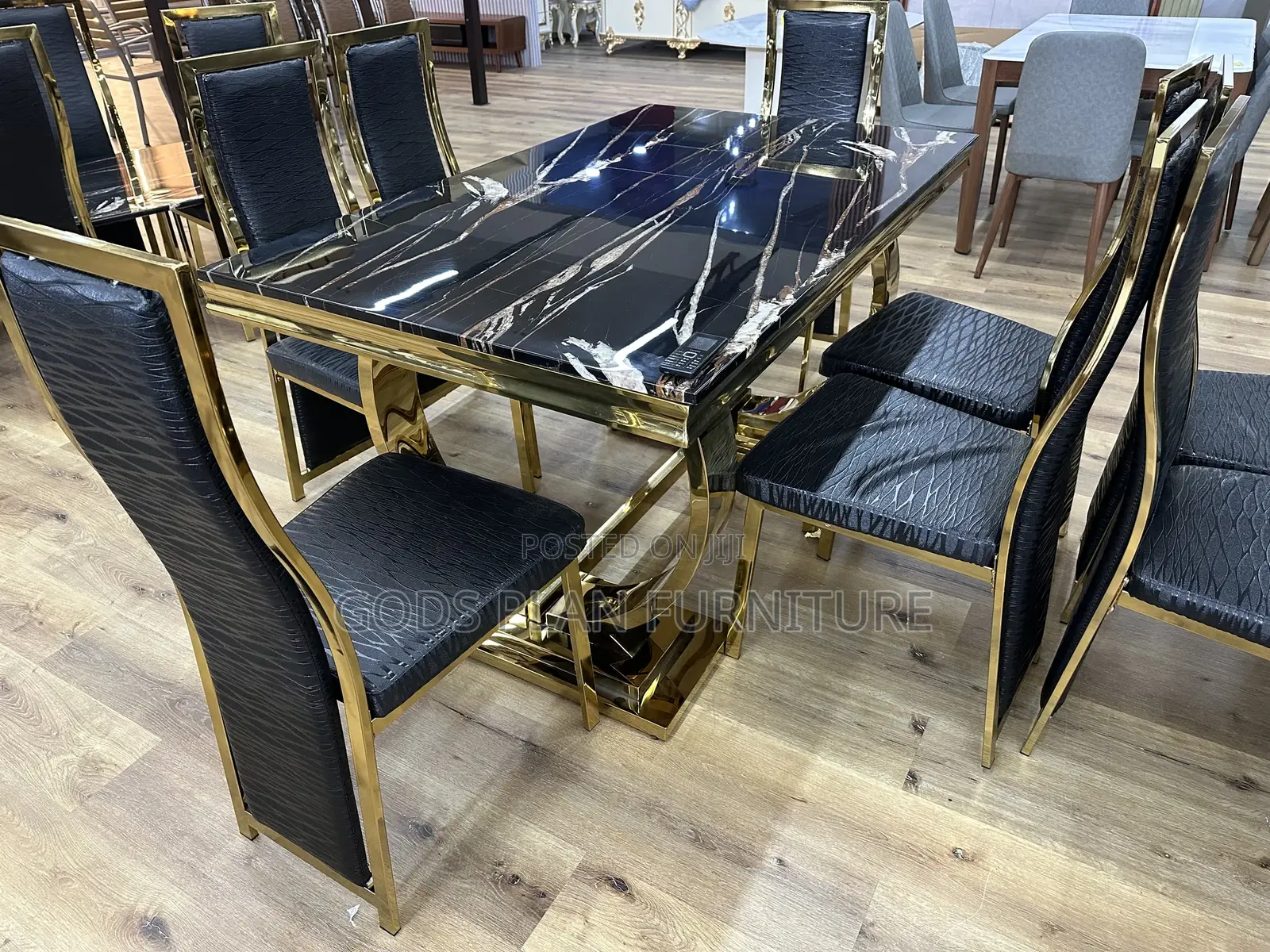 Six Seater Marble Dining Table