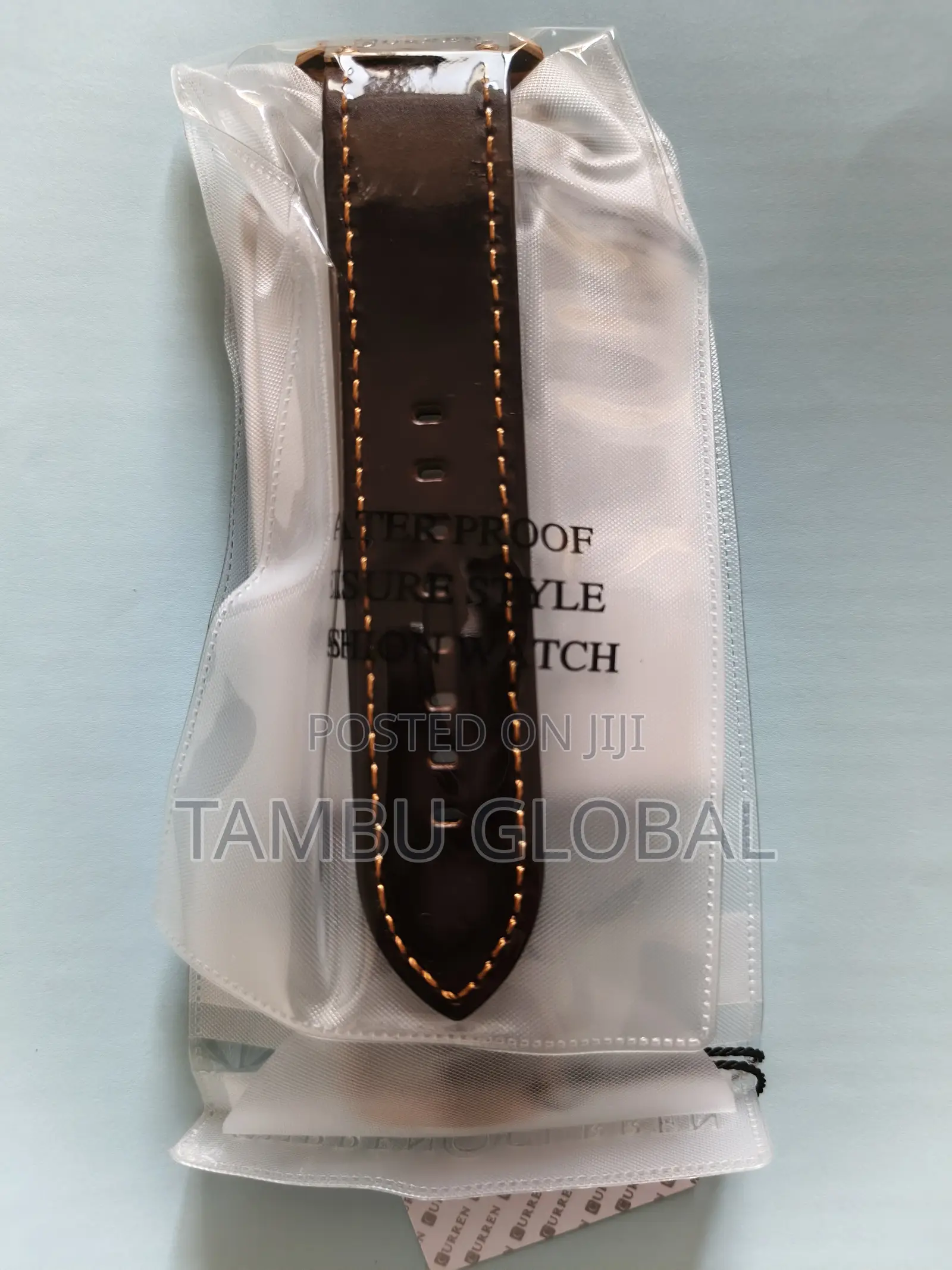 Original Curren Chronograph Leather Watch–Rose Gold | Anti-Fade Strap
