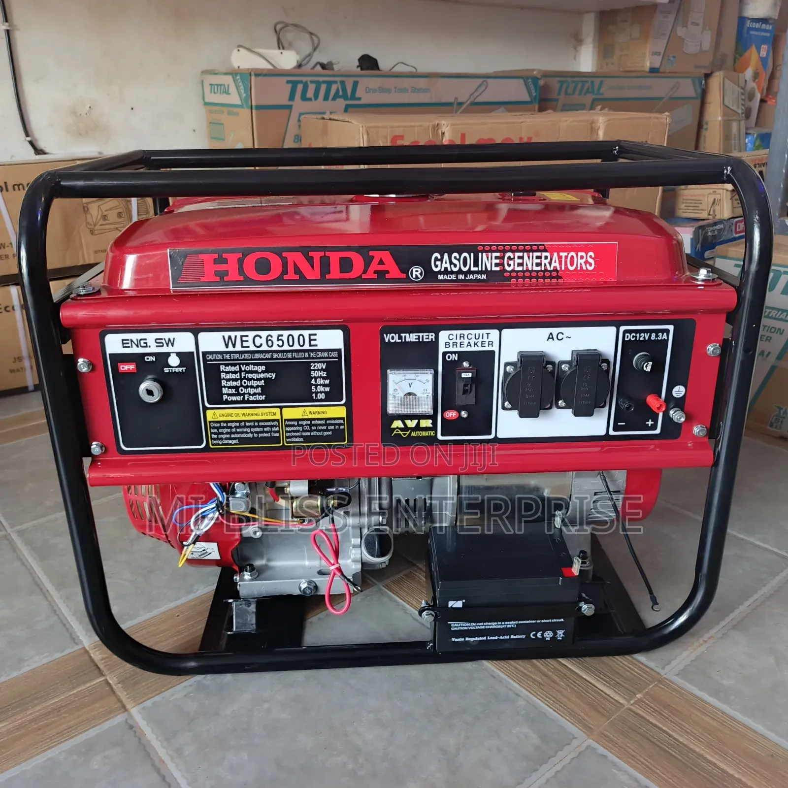 Honda Gasoline Generator 6500