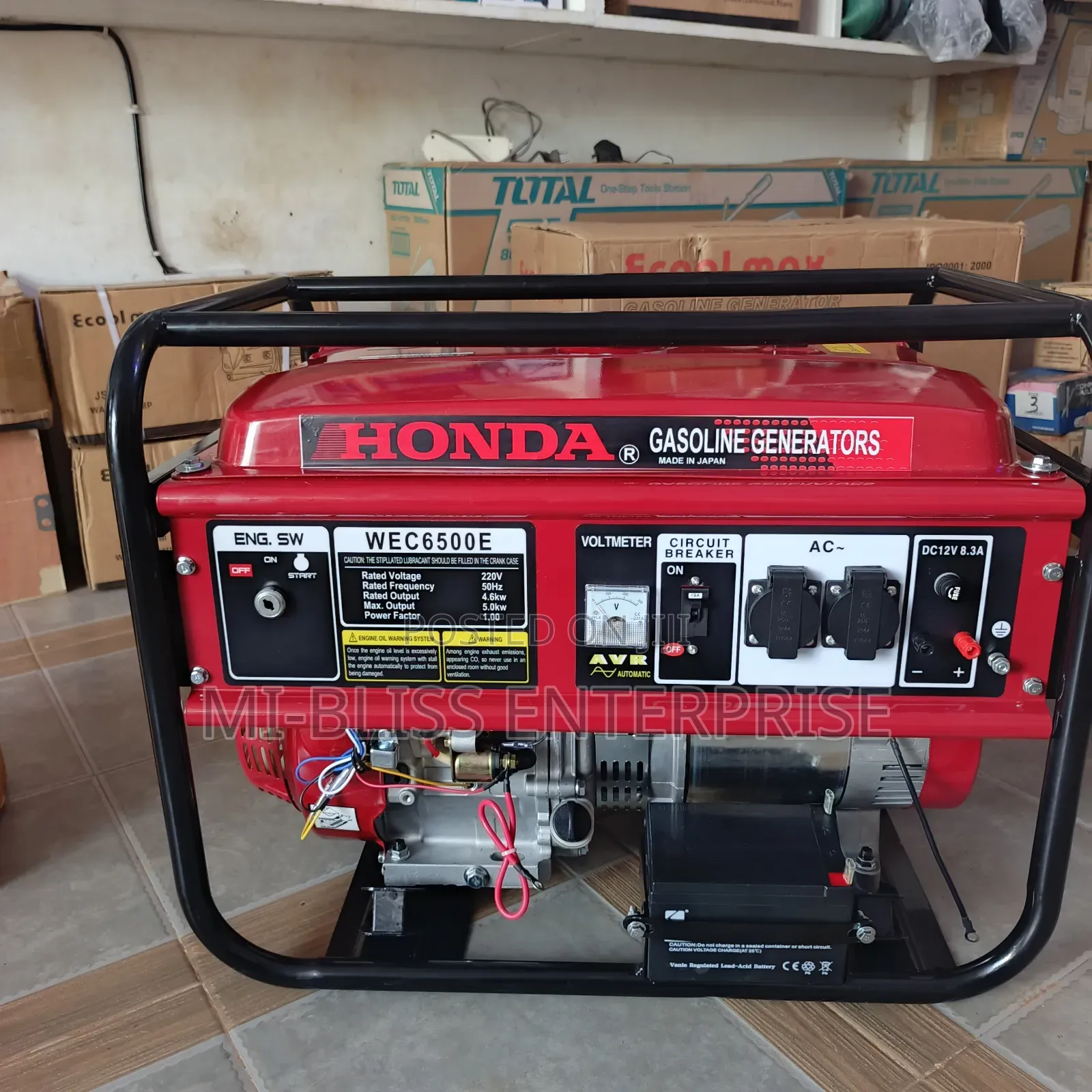 Honda Gasoline Generator 6500