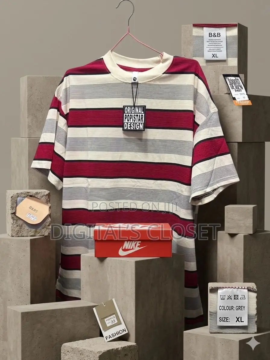 Stripped Round Necks in Sizes