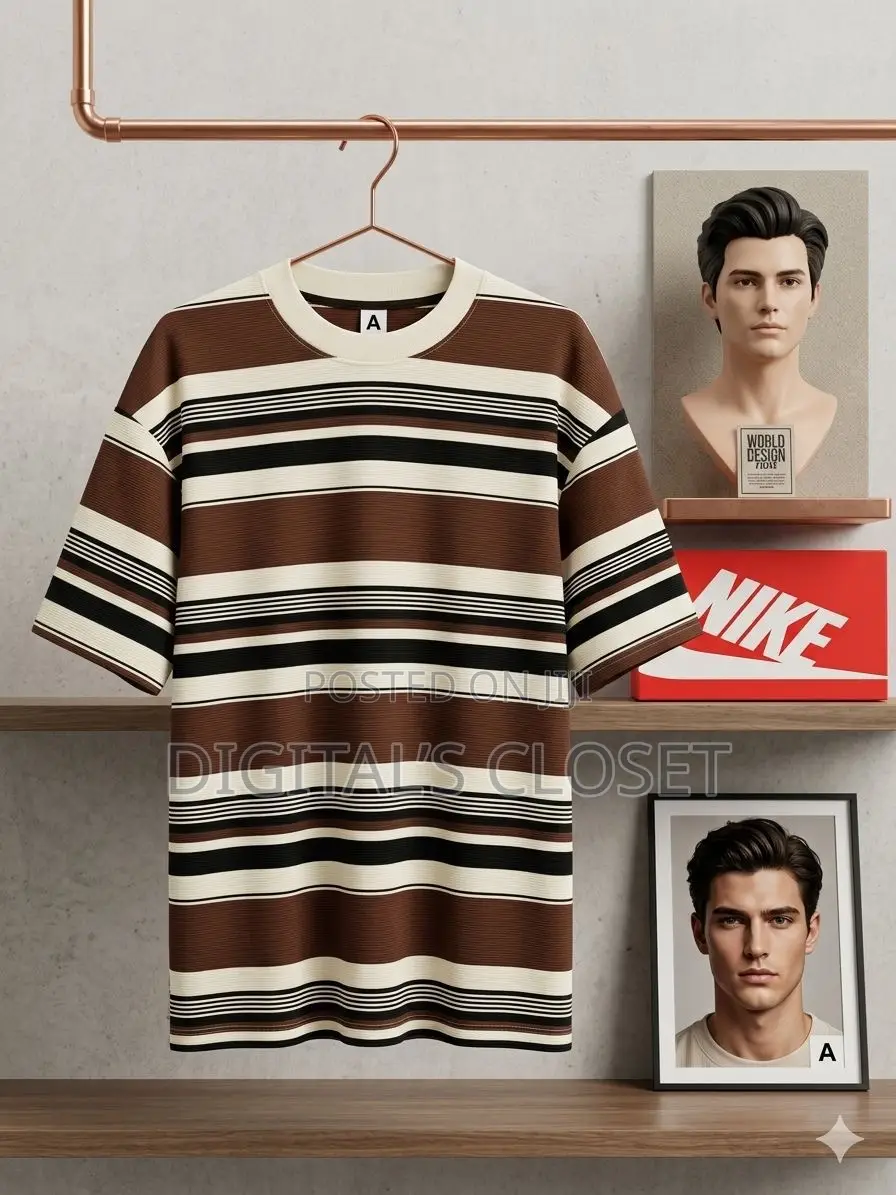Stripped Round Necks in Sizes