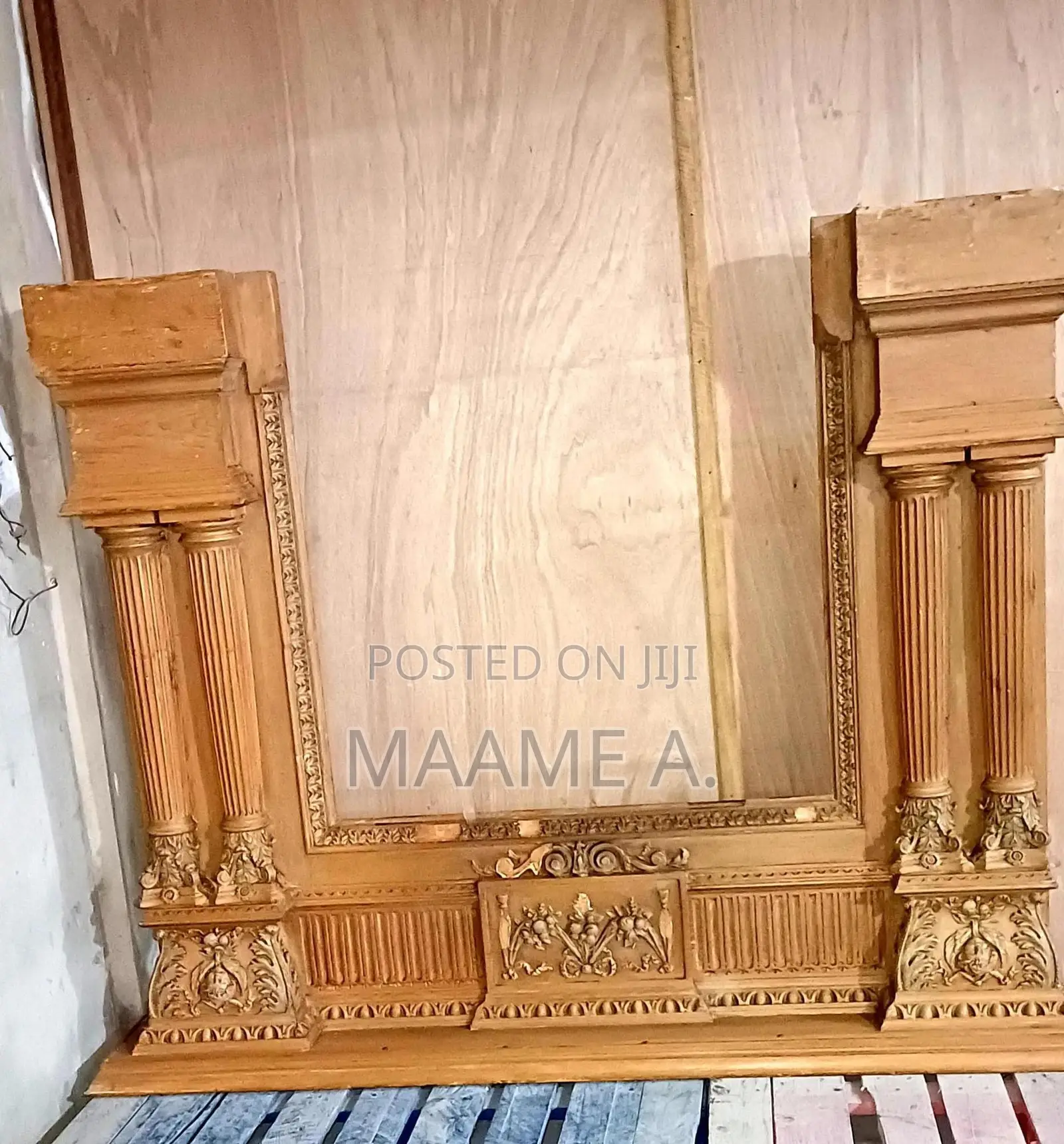 Fire Place Made With Oak Wood