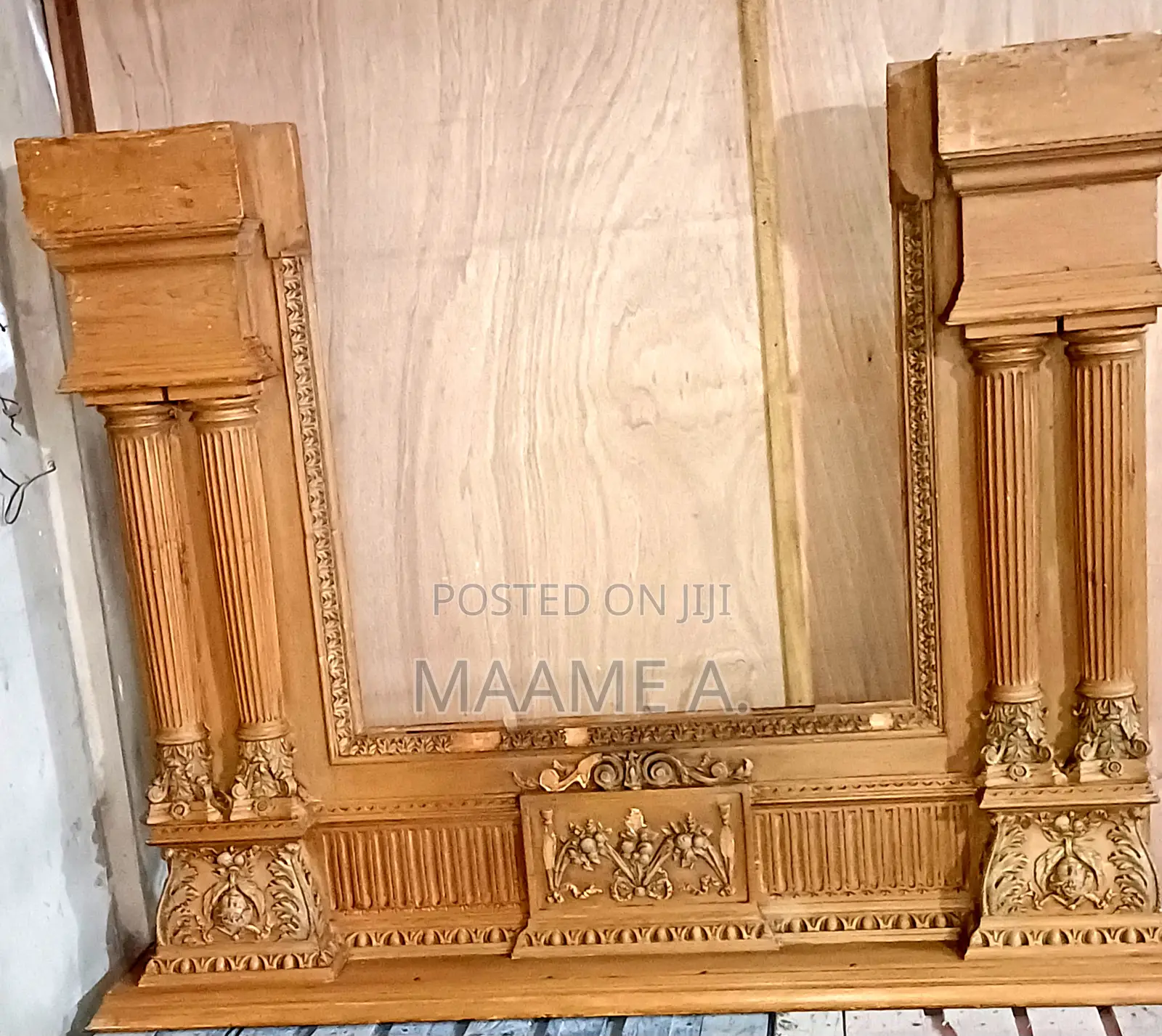 Fire Place Made With Oak Wood