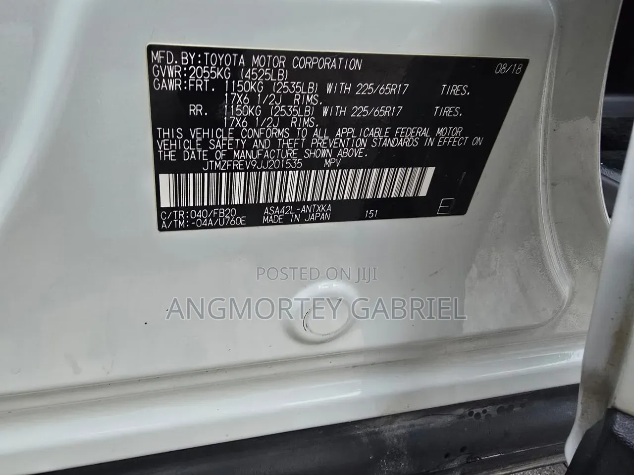 Toyota RAV4 2018 White