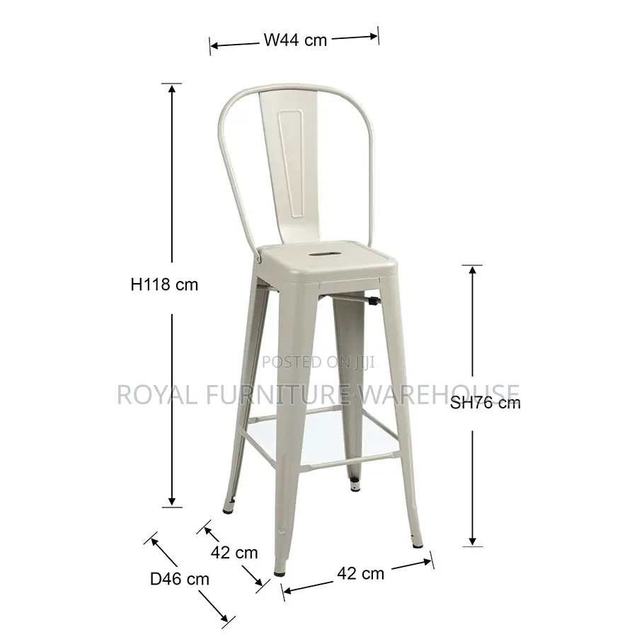 Metallic Bar Chair