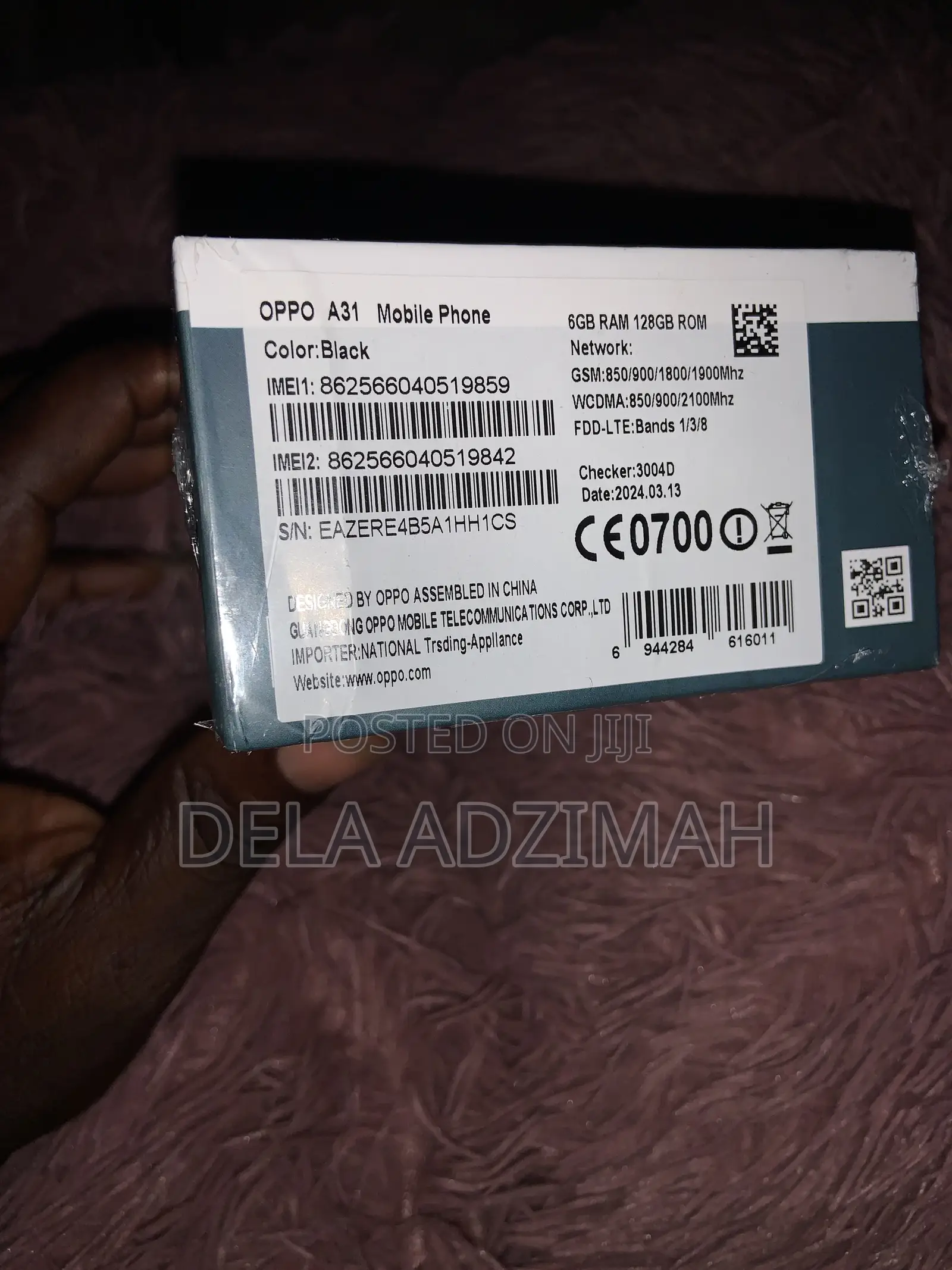 New Oppo A31 128 GB Black