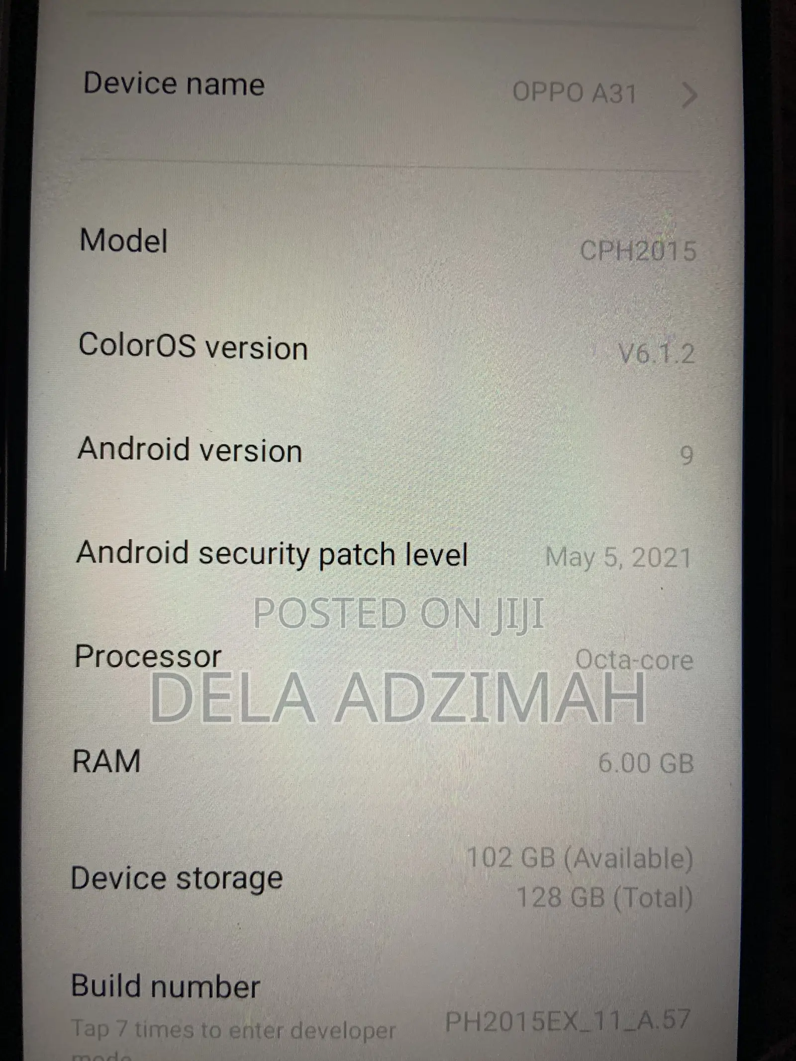New Oppo A31 128 GB Black