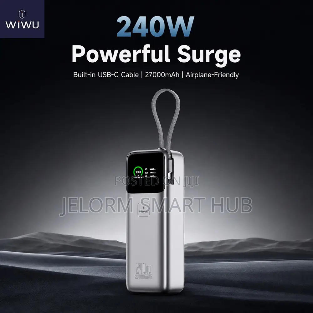 Wiwu Pm201 27000mah Power Mega 240w Fast Charge Power Bank