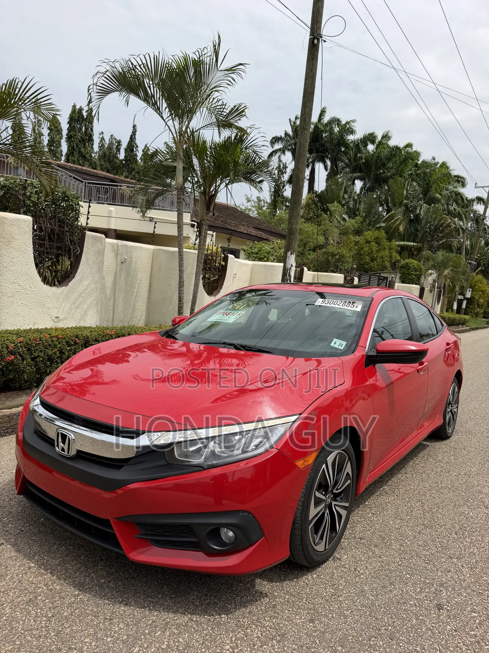 Honda Civic EX-L 4dr Sedan (1.5L 4cyl) 2016 Red