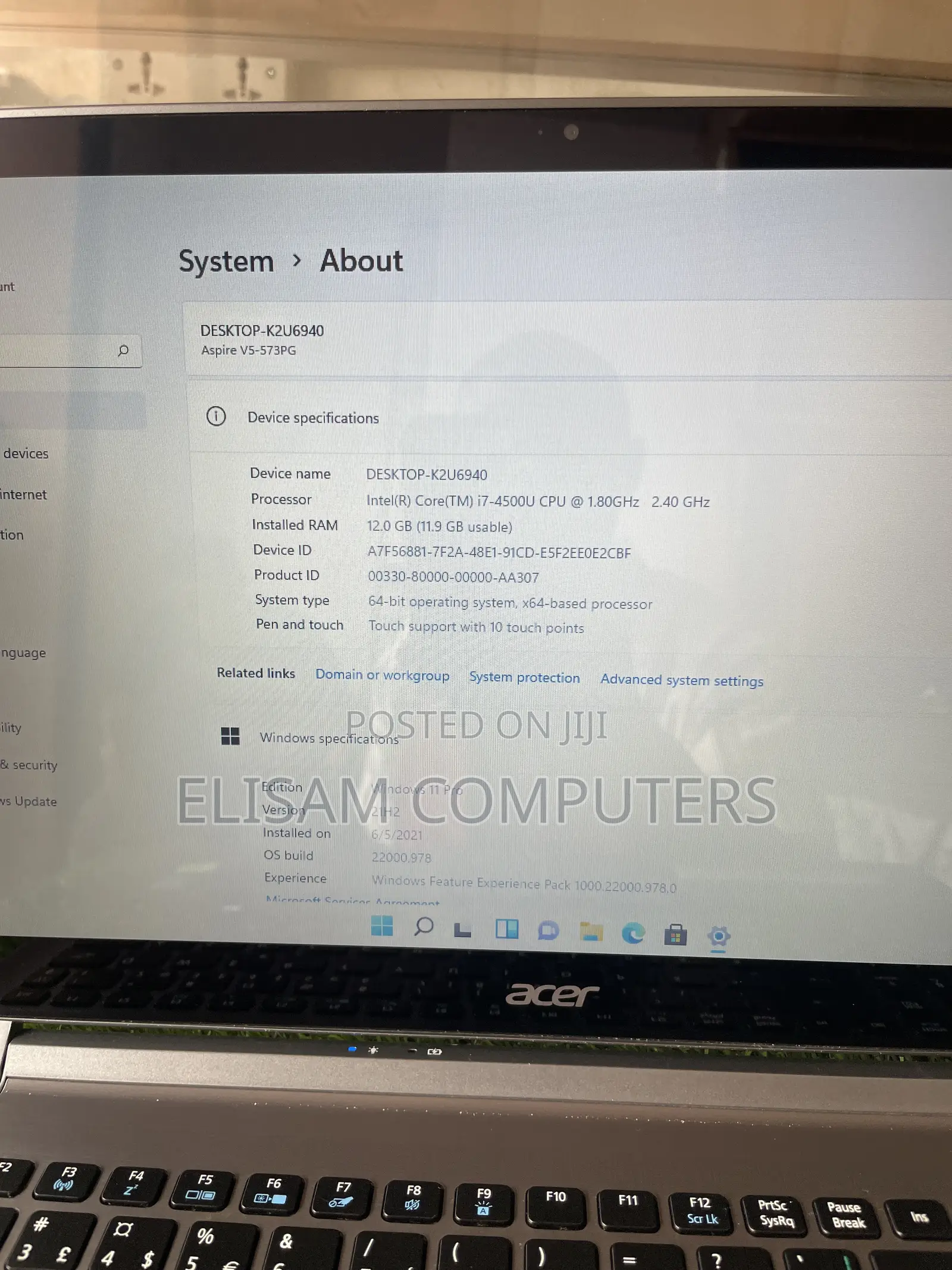 Laptop Acer Aspire V5-573PG 12GB Intel Core i7 HDD 1T