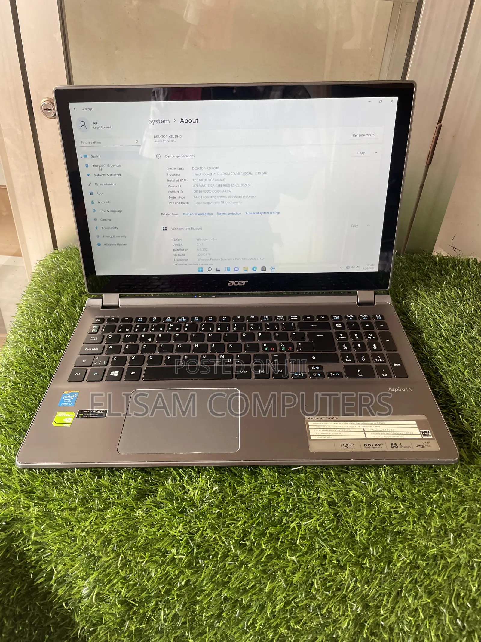 Laptop Acer Aspire V5-573PG 12GB Intel Core i7 HDD 1T