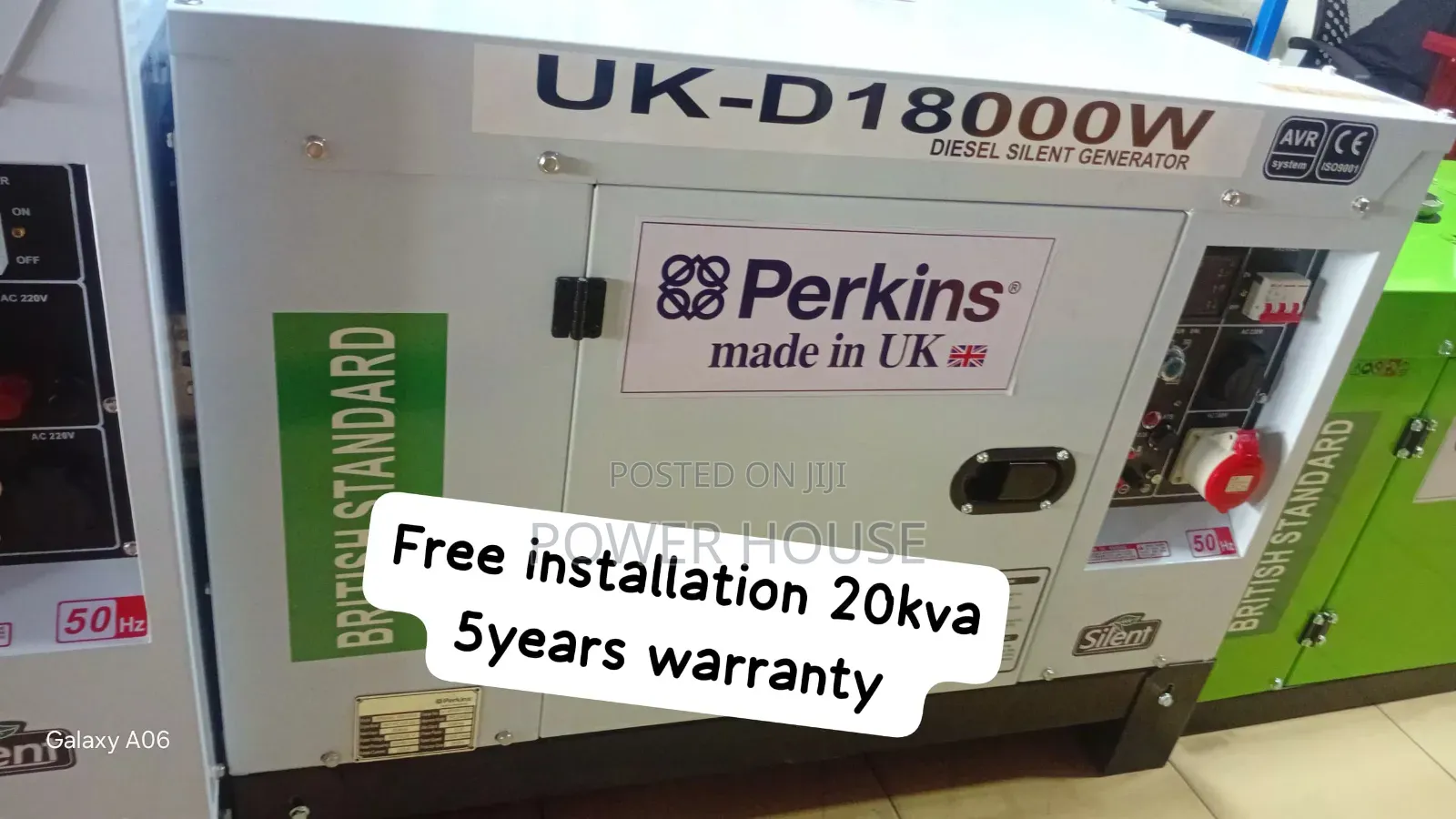 Original Perkins 20kva Diesel Generator–Perfect for Office,Shop 20kva