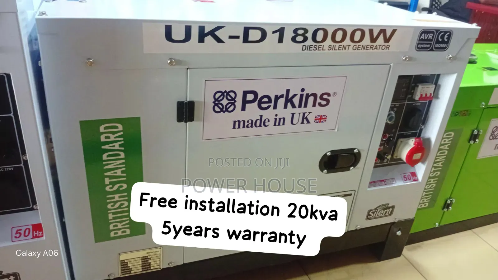 Original Perkins 20kva Diesel Generator–Perfect for Office,Shop 20kva