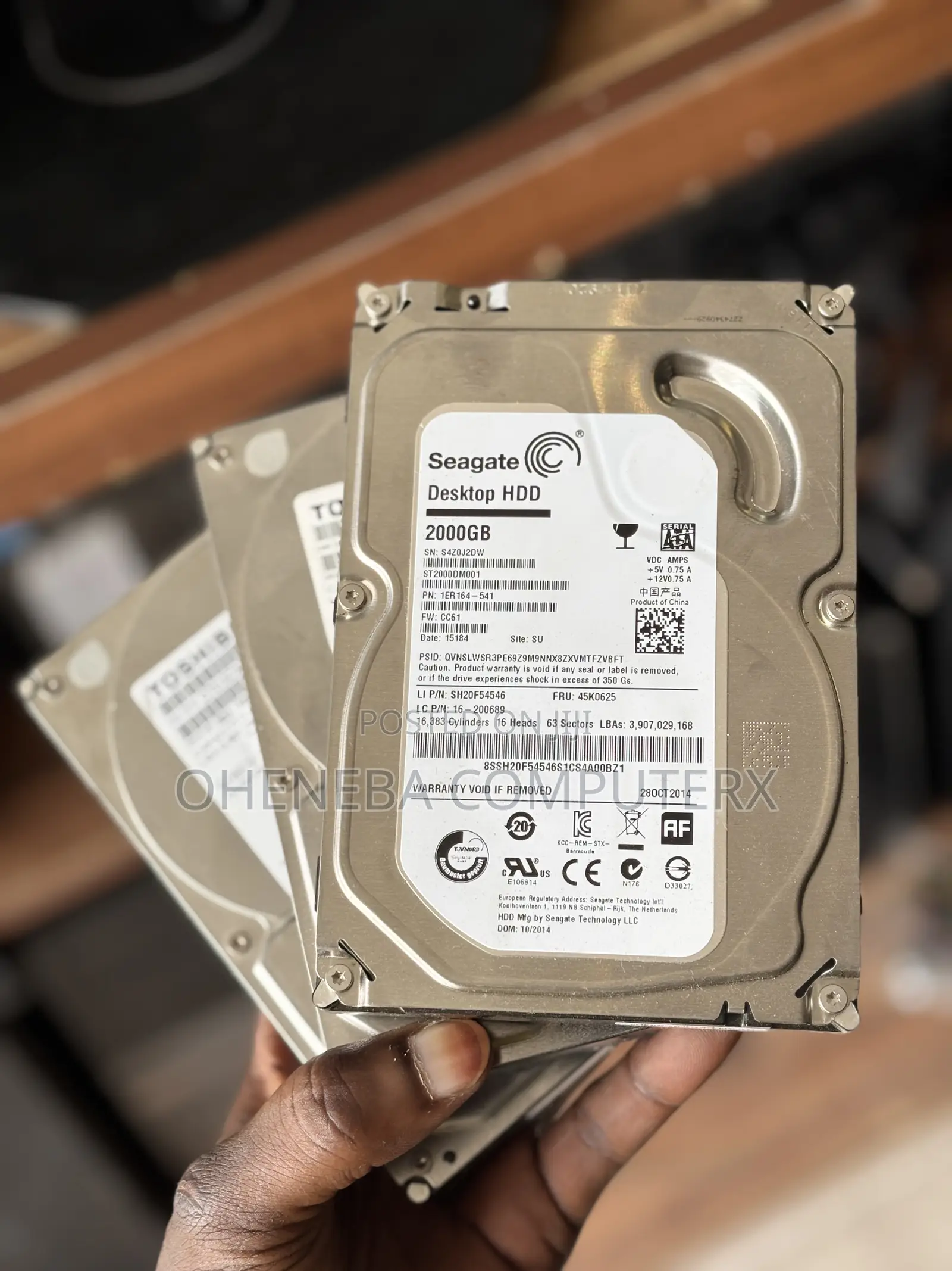 2tb Desktop Hard Disk Drive HDD