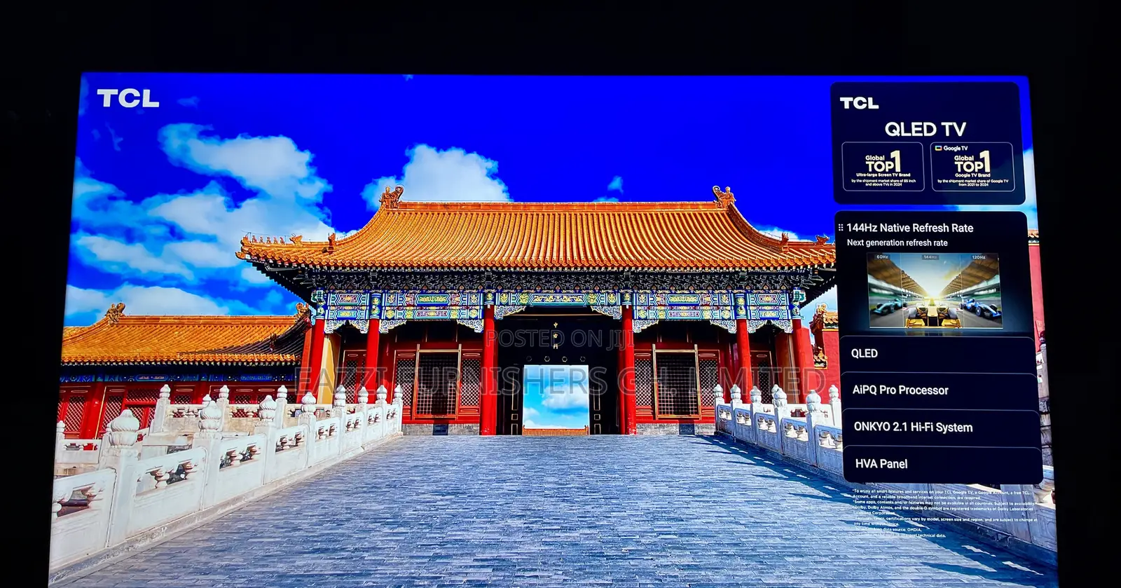 65 Inches Premium Qled 65p8k TCL High Gaming Tv WTH 144-288 Hz Uhd