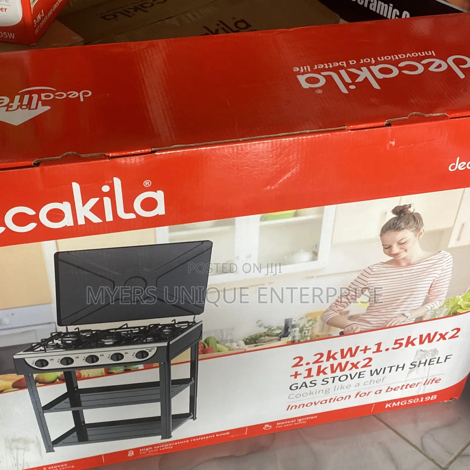 5burner Stove With Cabinet Shelf,Decakila
