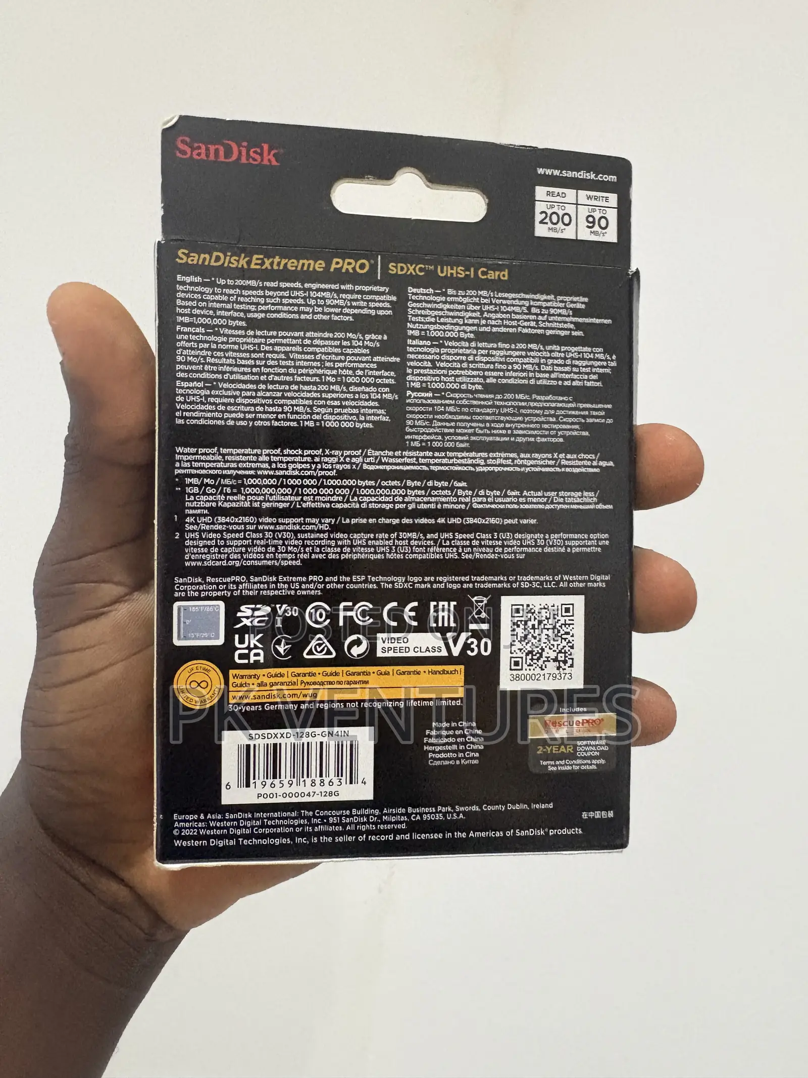 Extreme Pro 128gb Sandisk Sd Card For Camera