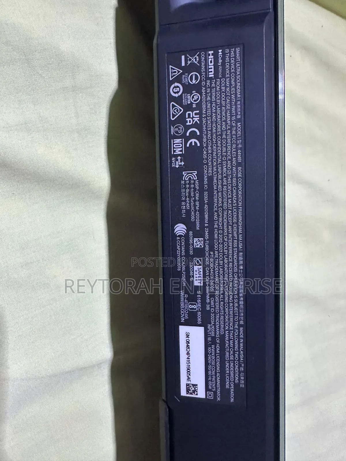 Bose Ultra Soundbar With 700 Bass Module