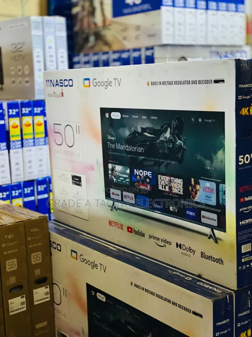 Edge Less Designed Nasco 50-Inch Smart Google Tv