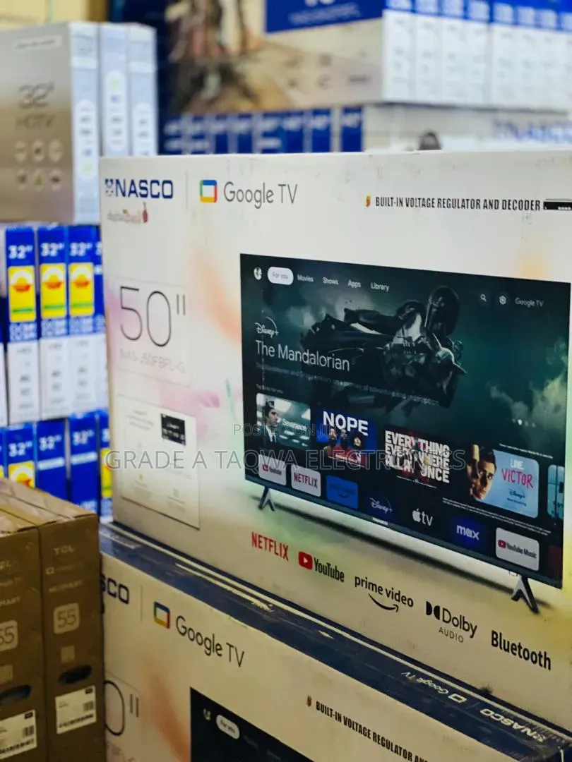 Genuine Sleek Nasco 50-Inch Smart Google Tv
