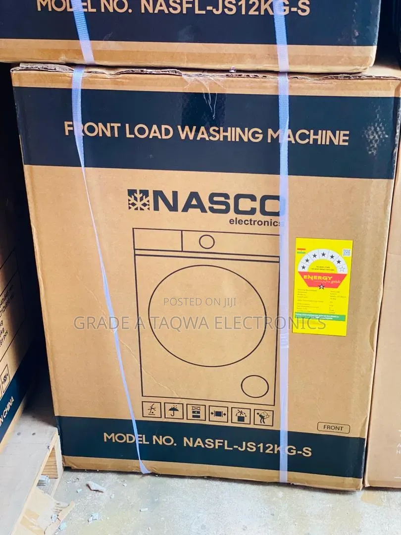 Washing Gets Better With Nasco 12kg Front Laod Washing Machine