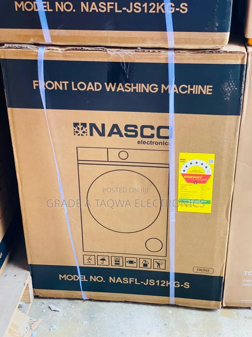 12.Kg Front Laod Nasco Washing Machine