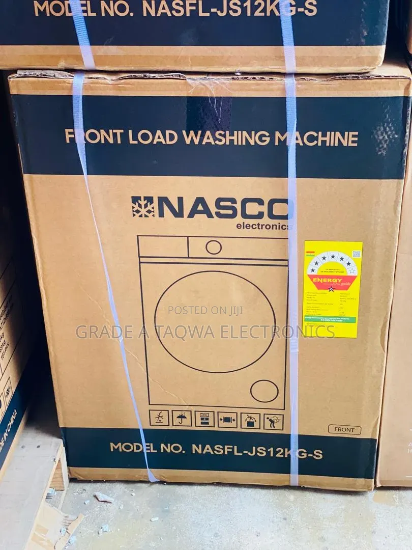 12.Kg Front Laod Nasco Washing Machine