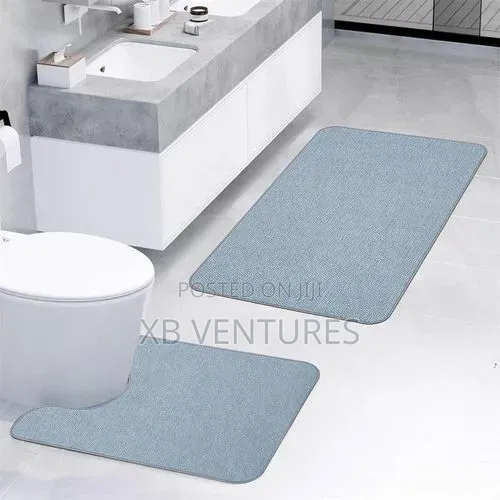 2pcs Bath Mat, Quick Dry Non-Slip Runner Rug for Bathroom Home Decor