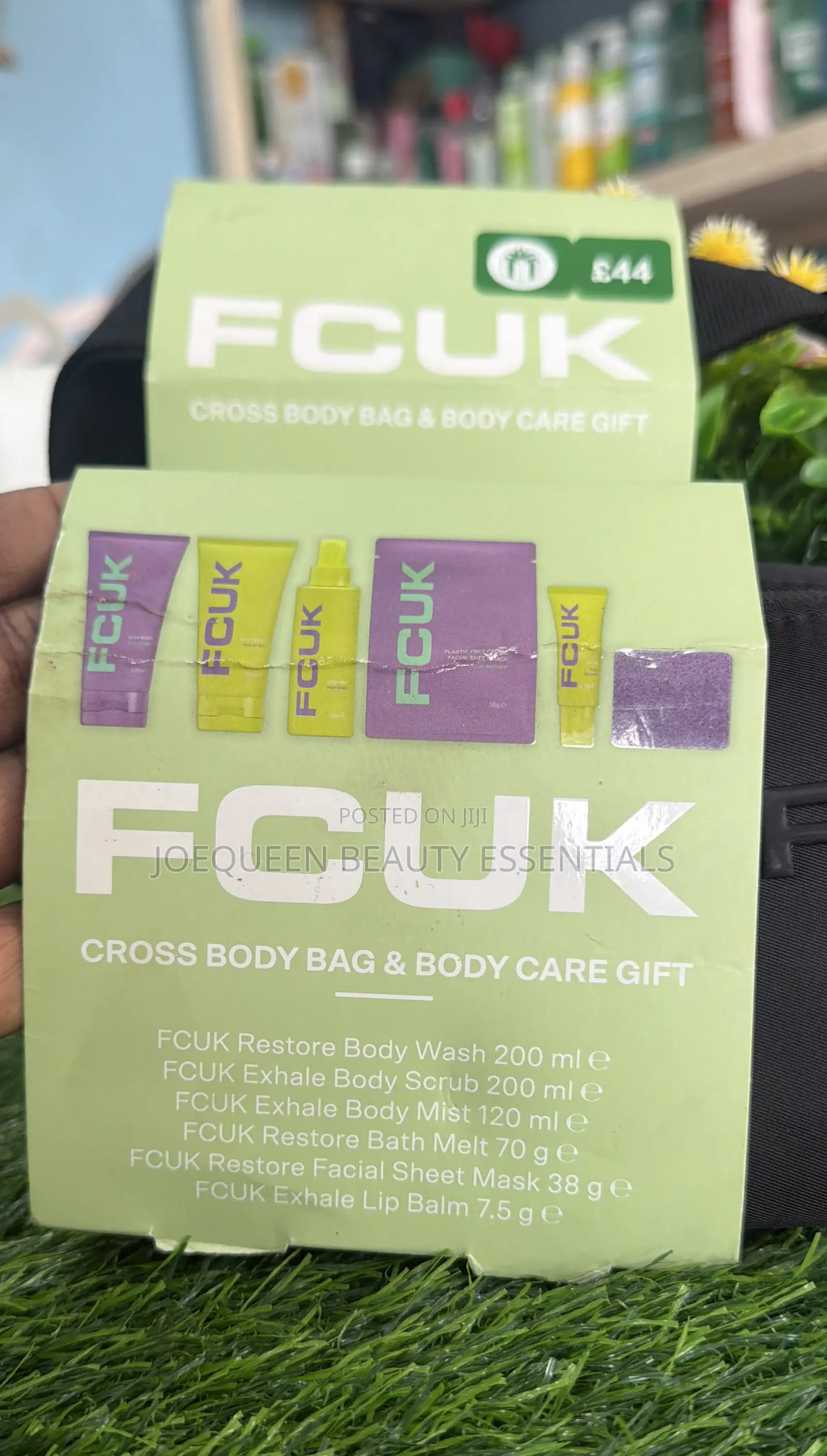 Fcuk Cross Body Bag and Care Gift Set