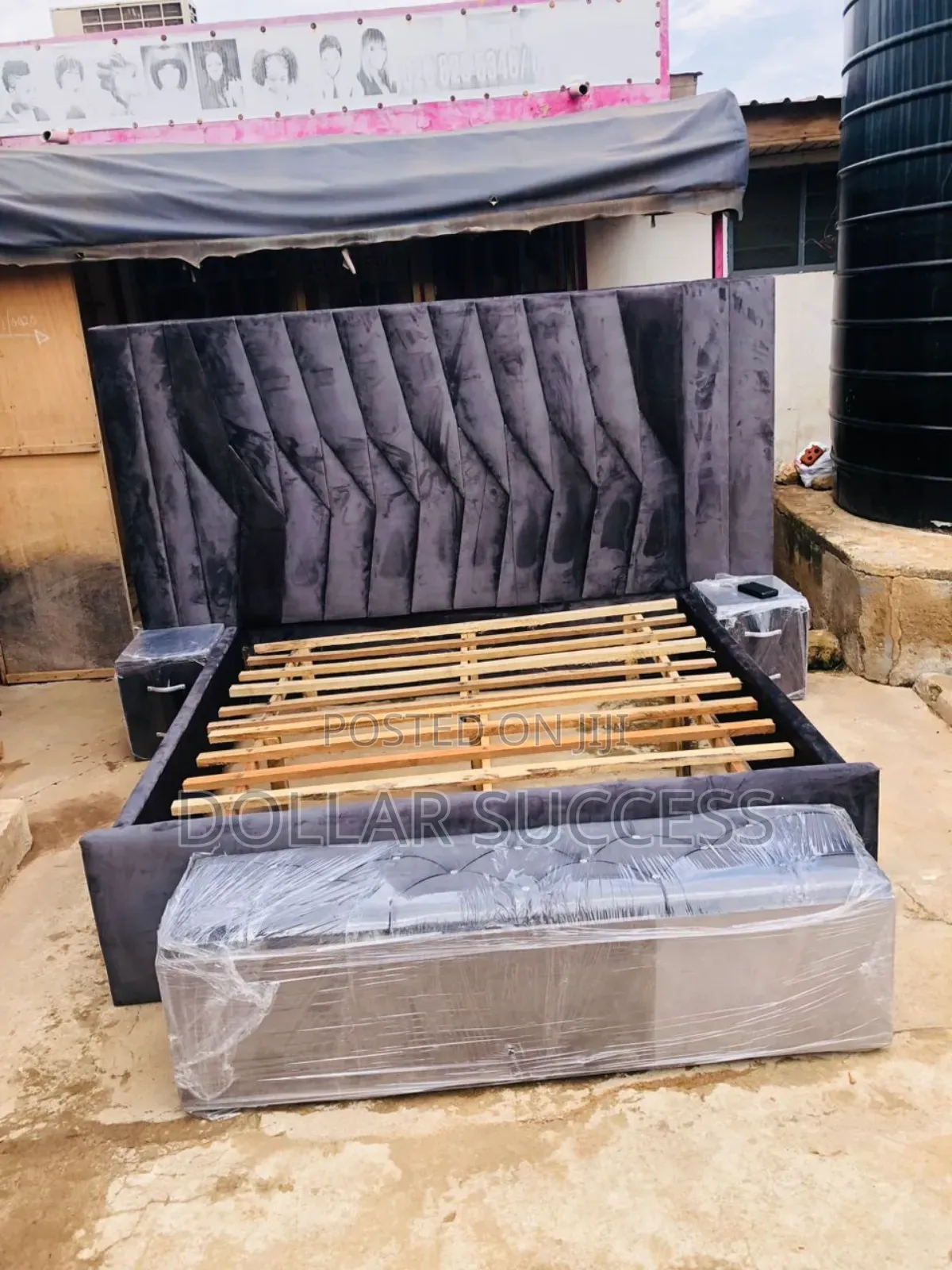 Design Patterns Bedframe With Automa and Sides Drawers Is Available