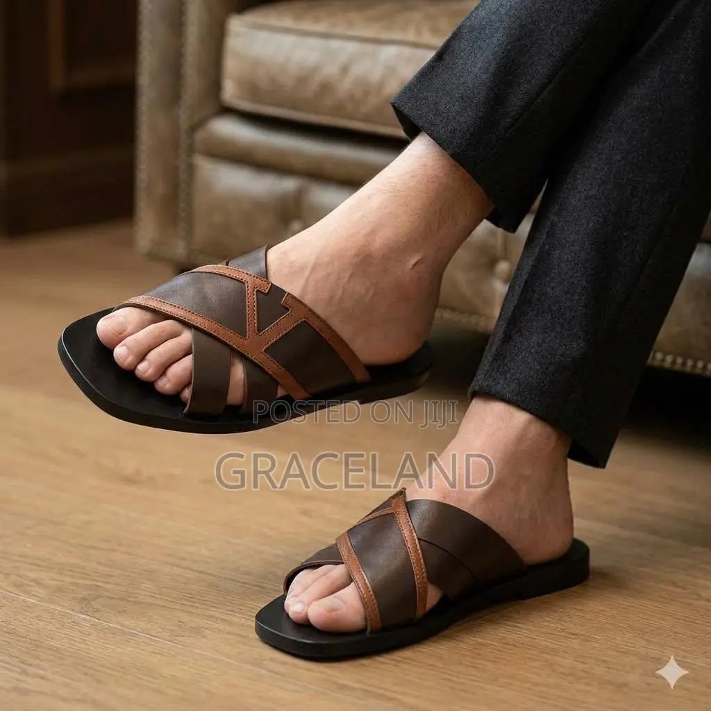 This Is Original Valentino African Wear Men Slipper Pure Leather