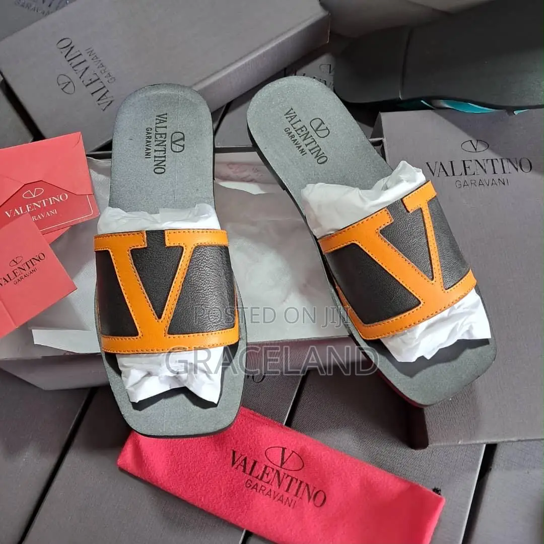 This Is Original Valentino African Wear Men Slipper Pure Leather