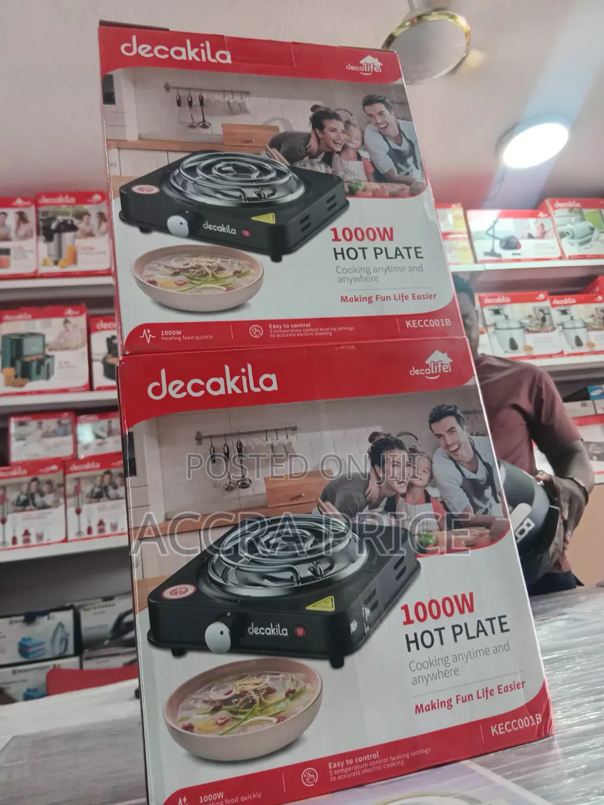 Decakila Single Burner Cooker Energy Efficient 1000w