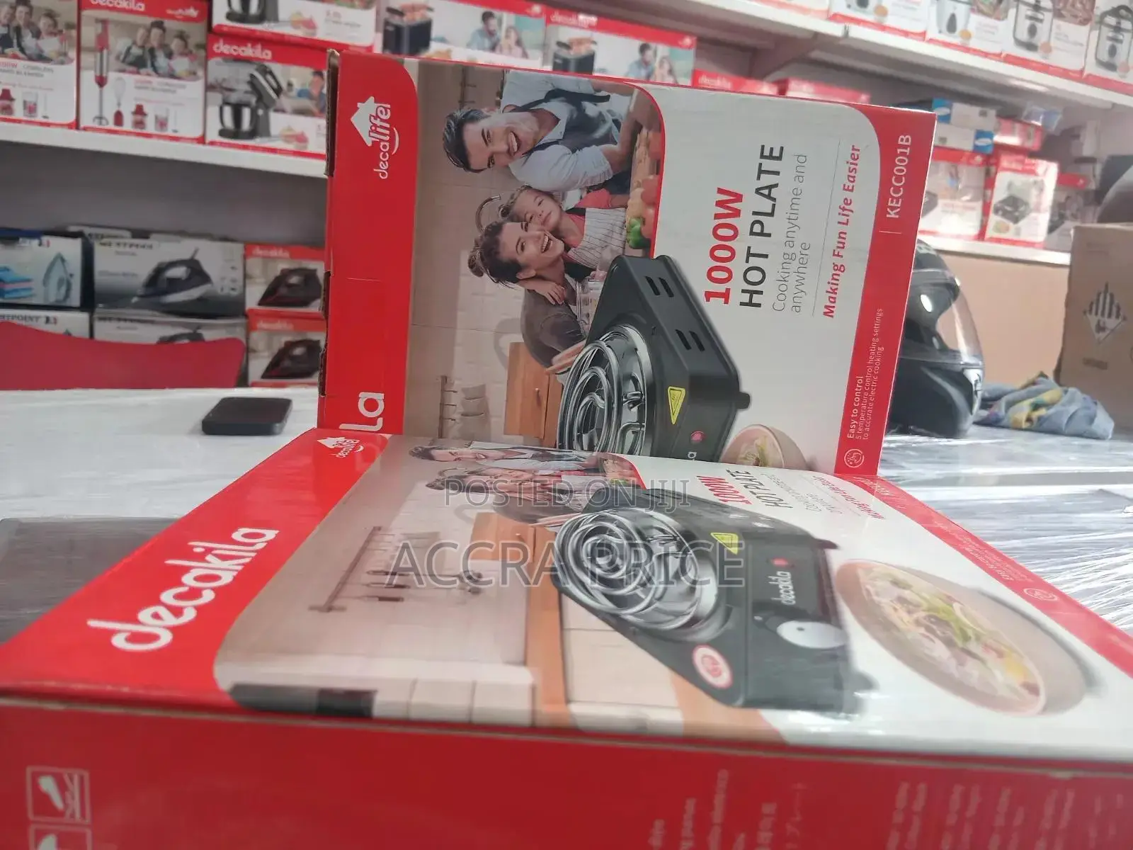 Decakila Single Burner Cooker Energy Efficient 1000w