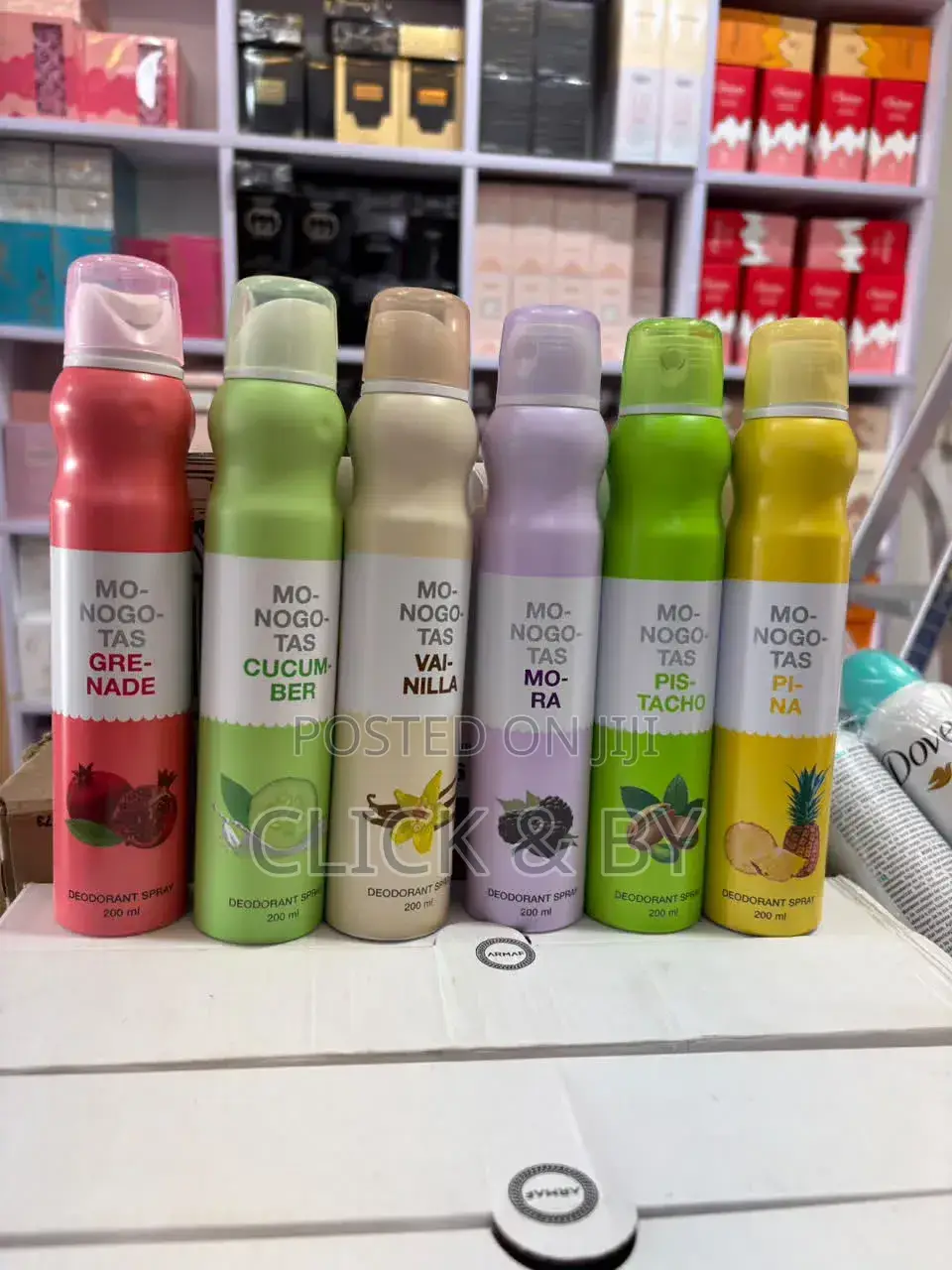 Monogotas Deodorant Body Sprays (200ml).