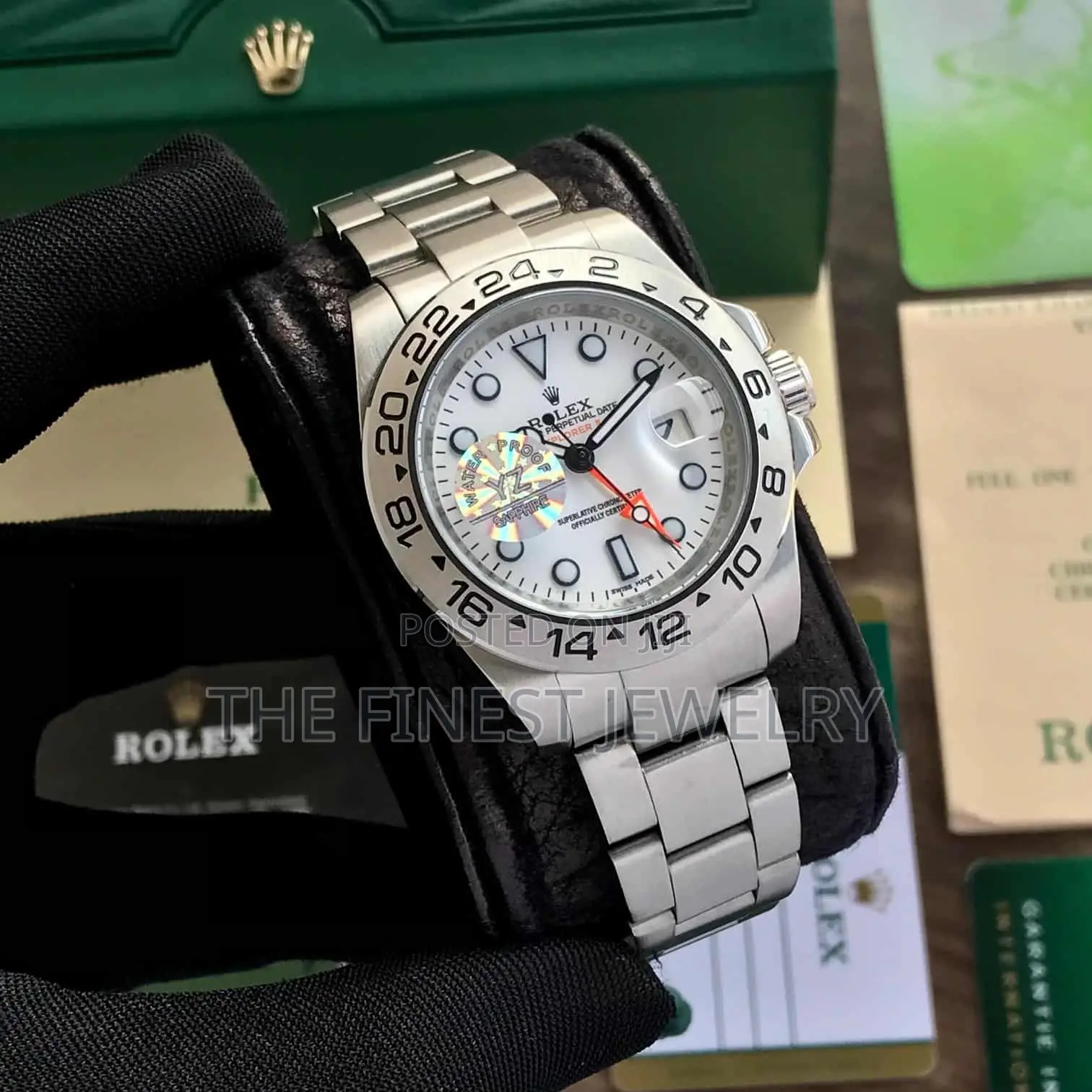 Rolex Explorer Ii "Polar" Features a White Dial and an Orange