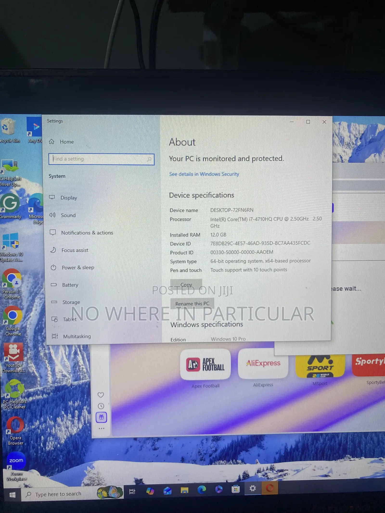 Laptop Lenovo IdeaPad Y730 12GB Intel Core i7 SSHD+SSD 1T