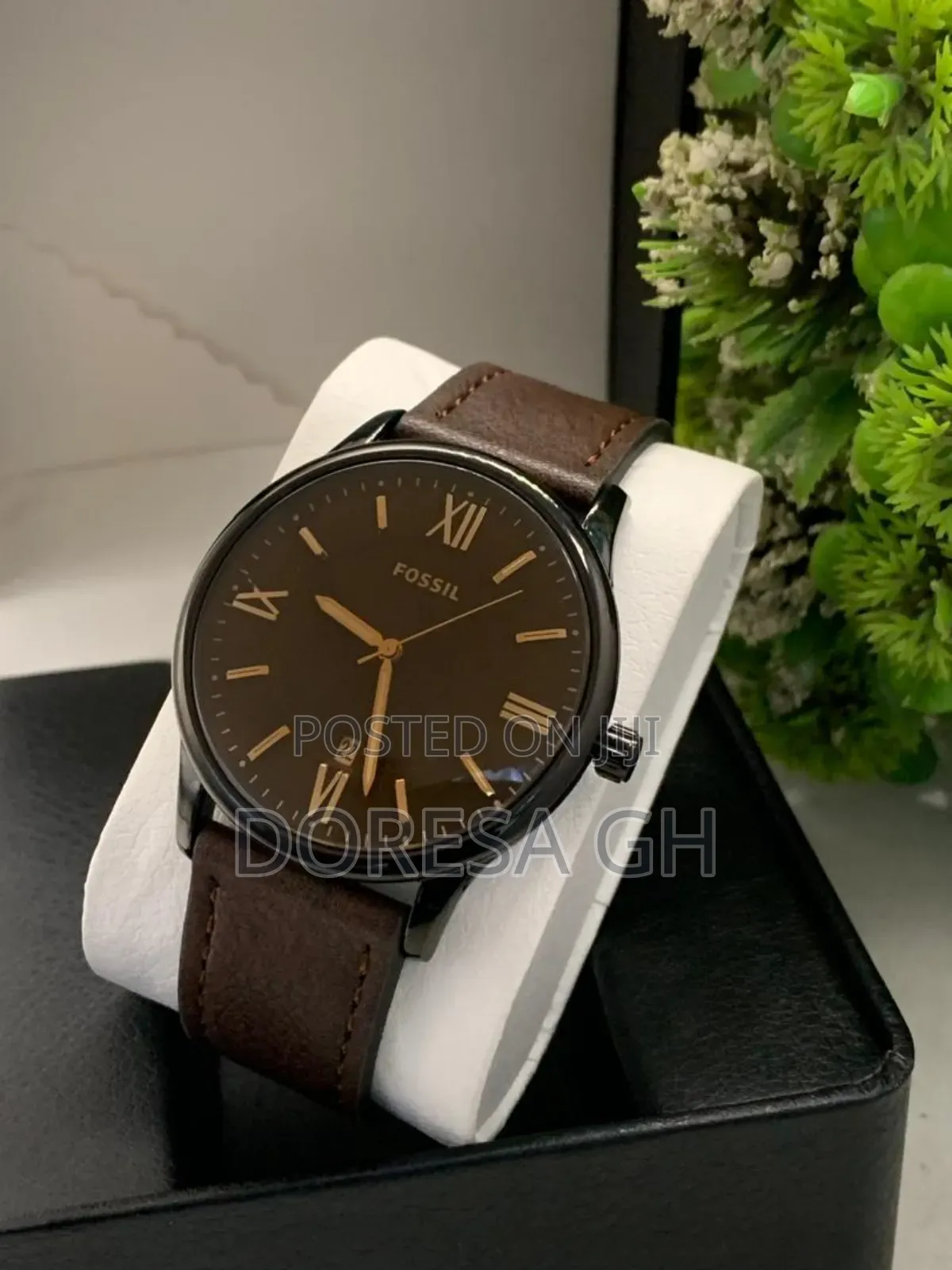 All Brown Leather Watch for Men – Classic Everyday Wristwatch
